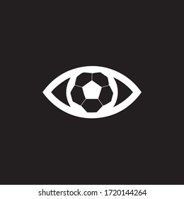 Diseño del logo de la idea reativa de Soccer eye с
