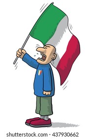 soccer fan Italy