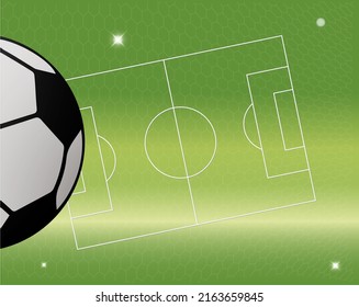 soccer field with a ball
