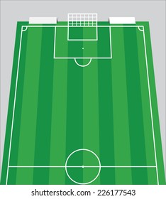Soccer field and board