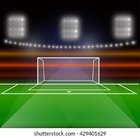 soccer field and the bright lights.EPS10
