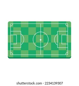 soccer field design over white