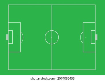 Soccer field drawing. vector illustration