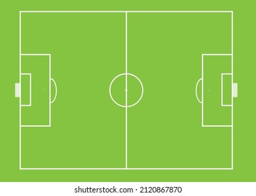 Soccer field drawing. vector illustration