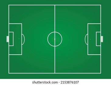 Soccer field drawing. vector illustration