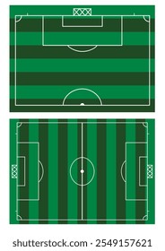 Soccer field drawing. vector illustration