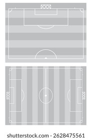 Soccer field drawing. vector illustration