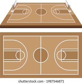 Soccer field, european football field in different point of perspective view