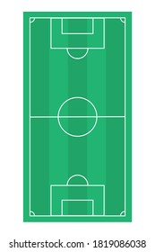 Soccer field flat design, suitable for background and symbol