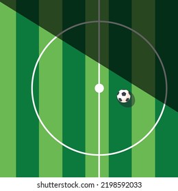 Soccer field. Football concept. Vector illustration
