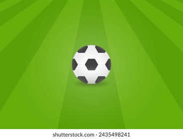 Soccer Field or Football Court. Vector Illustration. 