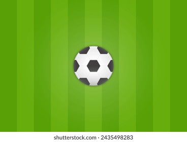 Soccer Field or Football Court. Vector Illustration. 