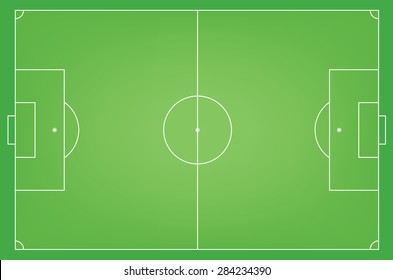 Soccer field or football field , EPS 10 Vector