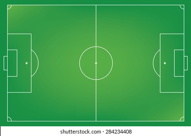 Soccer field or football field , EPS 10 Vector