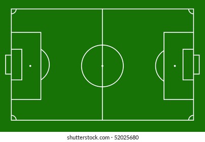 Soccer field for football matches