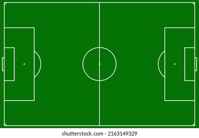 Soccer field, football pitch vector