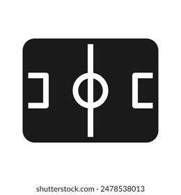 Soccer field. football playground top view. Sports ground for active recreation simple. on blank background