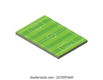 Soccer Field Football Field Simple Flat Stock Vector (Royalty Free ...