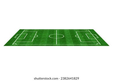 Campo de fútbol. Estadio de fútbol. El césped verde de fondo pintado de líneas. Juego deportivo. Perspectiva del suelo bg. Pitch green. Textura de patrón de suelo. Plano superior de la zona de juegos. Pista de fútbol. Ilustración del vector