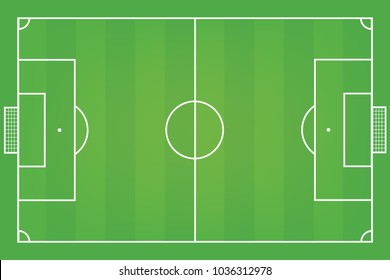 Soccer field. Football field vector