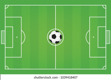 Soccer Field. Football Field Vector