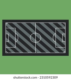 Soccer field, football field vector illustration