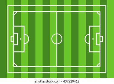 Soccer field with green in background