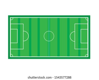 Soccer Field Green Papervector Illustration Stock Vector (Royalty Free ...