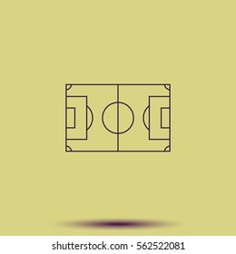 Soccer field icon.