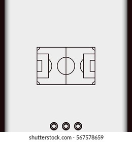 Soccer field icon.