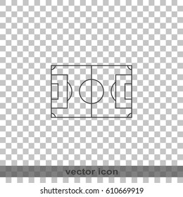 Soccer field icon.