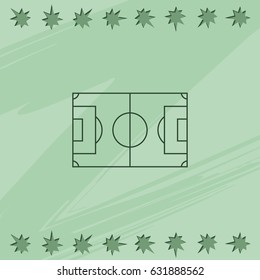 Soccer field icon.