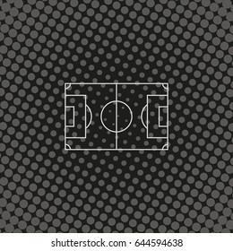 Soccer field icon.