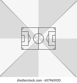 Soccer field icon.