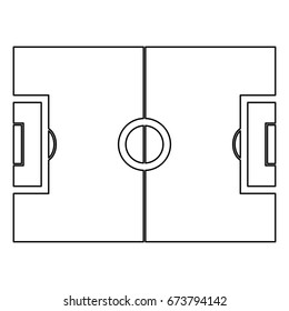 Soccer field icon .