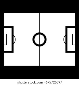 Soccer field icon .
