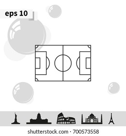 Soccer field icon.