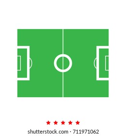 Soccer field icon .