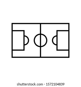soccer field icon design vector template