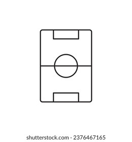 Soccer field icon. Soccer field flat sign design. Soccer field symbol pictogram. UX UI icon vector