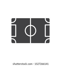 Soccer field icon. flat simple pictogram. Football court vector illustration