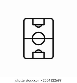 soccer field icon sign vector