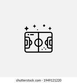 Soccer field icon sign vector,Symbol, logo illustration for web and mobile