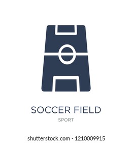 Soccer field icon. Trendy flat vector Soccer field icon on white background from sport collection, vector illustration can be use for web and mobile, eps10