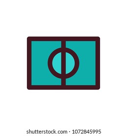 soccer field  icon vector