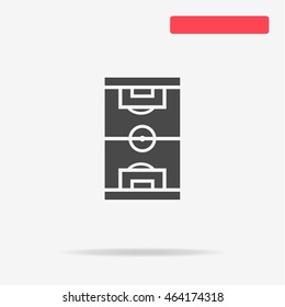 Soccer field icon. Vector concept illustration for design.