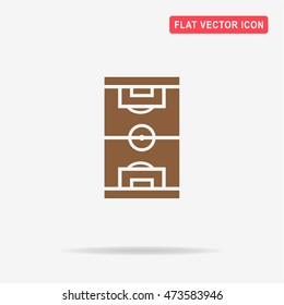 Soccer field icon. Vector concept illustration for design.