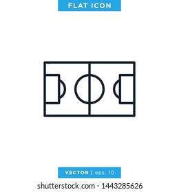 Soccer Field Icon Vector Design Template