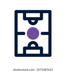 soccer field icon. vector dual tone icon for your website, mobile, presentation, and logo design.