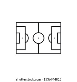 Soccer field icon. Vector EPS 10.